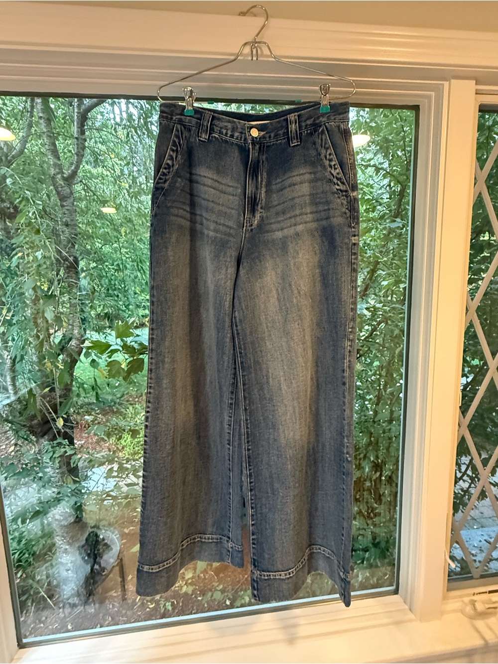 Habitual Faded Blue Wide-Leg Jeans